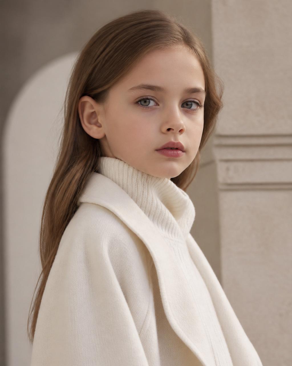 Campagna editoriale childrenswear AISEOSA · lookbook moda bambino con direzione creativa AI